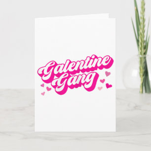 Carte Gang de la Galentine tenue assortie de la Saint-Va