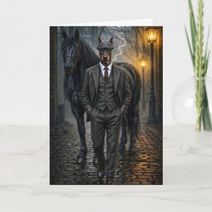 Carte Gangster Doberman Blanc