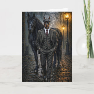 Carte Gangster Doberman Blank