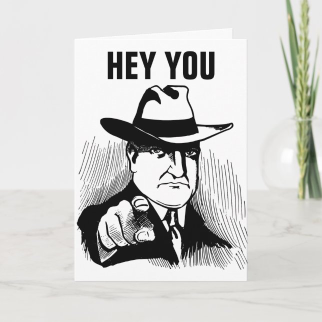 CARTE GANGSTER GREETING CARDS, APPELEZ VOTRE MÈRE ! (Devant)