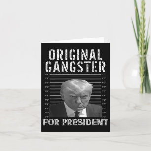 Carte Gangster pour le président Donald Trump 2024 patri