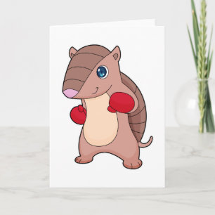 Carte Gant de boxe Boxeur de boxe anglaise Tatou