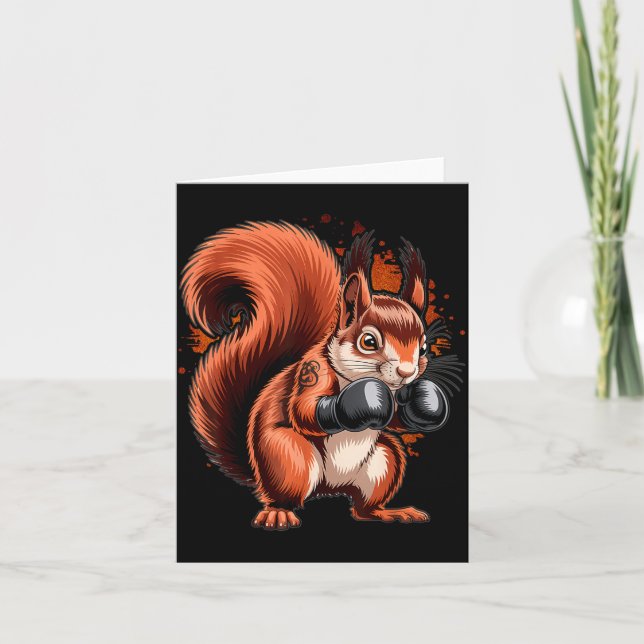Carte Gant de boxe Boxing Squirrel Boxe Kickboxing MMA (Devant)