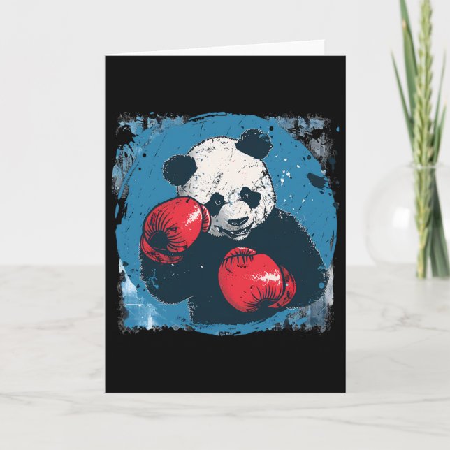 Carte Gants de boxe amateur de panda de boxe Kickboxing  (Devant)