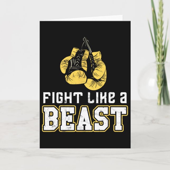 Carte Gants de boxe Boxe thaïlandaise Muay Thai Kickboxi (Devant)