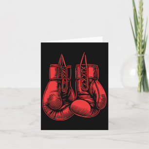 Carte Gants de boxe Boxer sport Kickboxer entraînement F