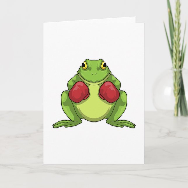 Carte Gants de boxe Boxeur grenouille (Devant)