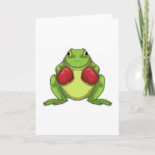 Carte Gants de boxe Boxeur grenouille