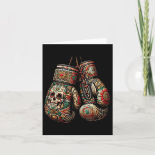 Carte Gants de boxe de style Vintage mexicain Aztec Maya