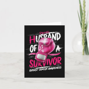 Carte Gants De Boxe Fier Mari D'Un Survivant Breast C
