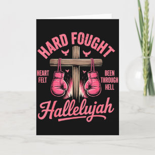 Carte Gants de boxe Hallelujah Hard Fought Foi