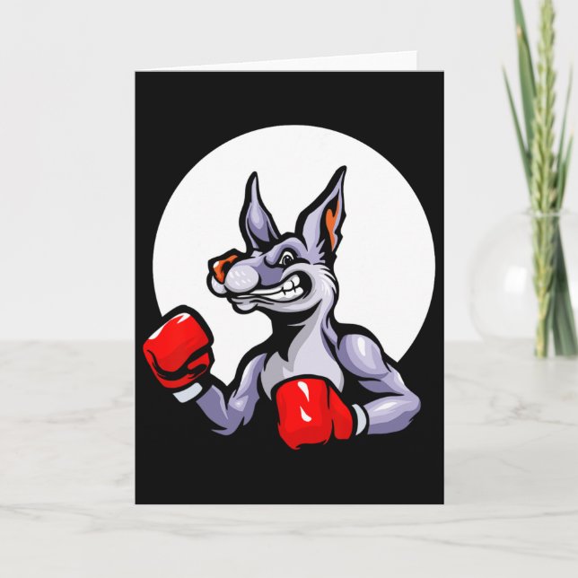 Carte Gants de boxe Kangaroo Kickboxing Combat Sport Mma (Devant)