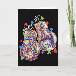 Carte Gants de boxe pour hommes en forme de pièce de puz