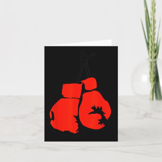 Carte Gants de boxe suspendus (Devant)