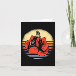Carte Gants de boxe Vintages de boxe Boxing boîte cadeau