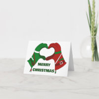 Gants de ski Forme cardiaque mains personnalisées