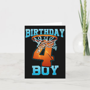 Carte Garçon 4 ans Cadeaux 5e anniversaire Bysketbyll Pe