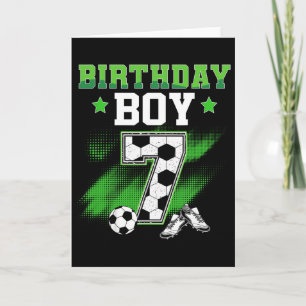 Carte Garçon 7 ans Anniversaire Football 7 Ans Sport 7 a