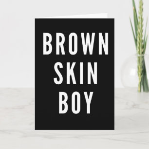 Carte Garçon à la peau brune, roi noir fort pour hommes