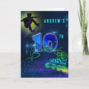 Carte Garçon Anniversaire Personnalisé 10 Ans