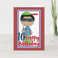 Garçon aveugle - Joyeux 10e anniversaire