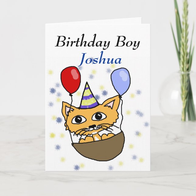 Carte Garçon d'anniversaire (Devant)
