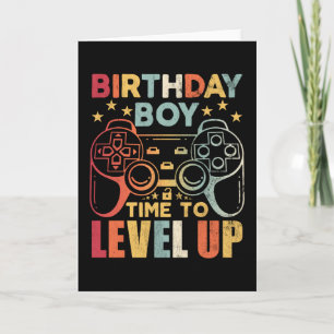Carte Garçon d'anniversaire Il est temps de passer au ni
