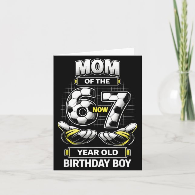 Carte Garçon d'anniversaire J'avais 6 ans Je suis 7 ans  (Devant)