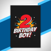Garçon d'anniversaire Super-héros - 2 ans - 2ème a