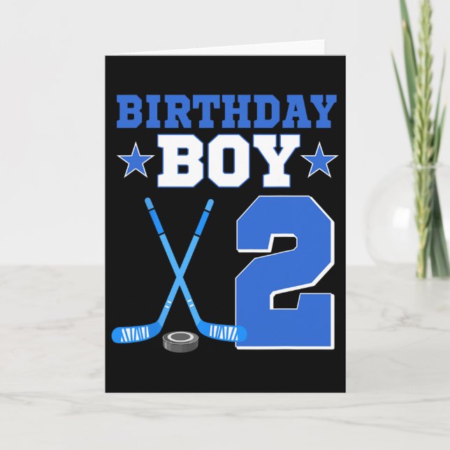 Carte Garçon de 2 ans Anniversaire 2ème Anniversaire Hoc (Devant)