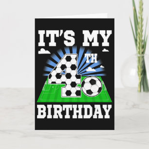 Carte Garçon de 4 ans C'est mon 4ème anniversaire Thème