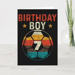 Carte Garçon de 7 ans qui aime le football pour son 7e a