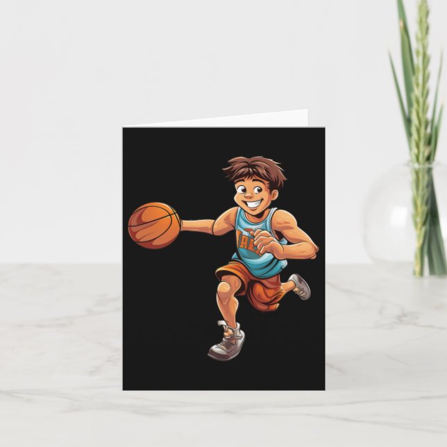 Carte Garçon de basketball  (Devant)