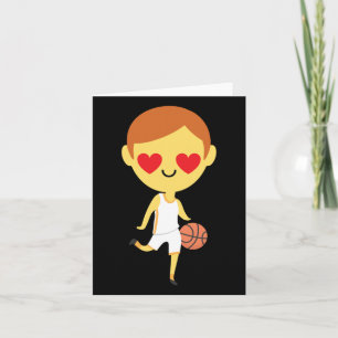 Carte Garçon de basketball Emoji 