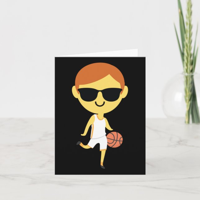 Carte Garçon de basketball Emoji 1  (Devant)