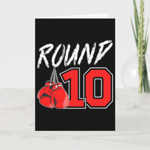 Carte Garçon de boxe pour 10 ans Anniversaire de Boxeur 