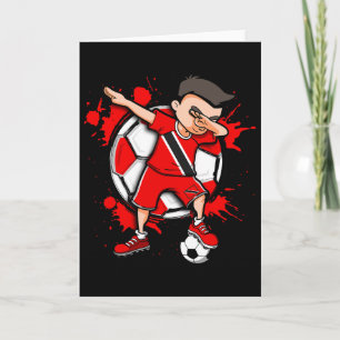 Carte Garçon de football Dabbing Amoureux de Footll de T