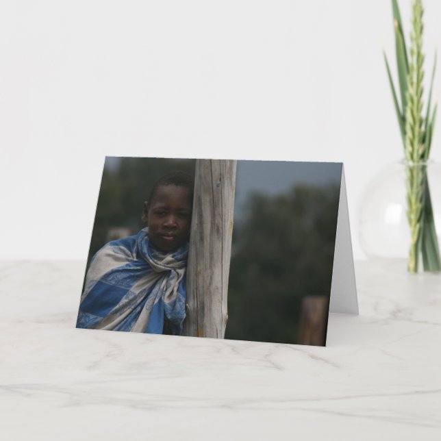 Carte Garçon de masai (Devant)