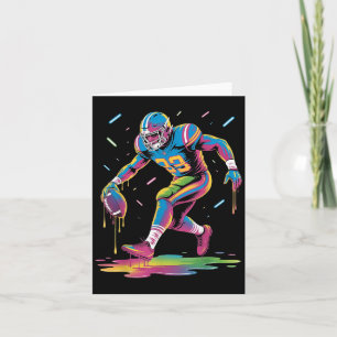 Carte Garçon drôle de football Drip Enfant jeunesse Tie