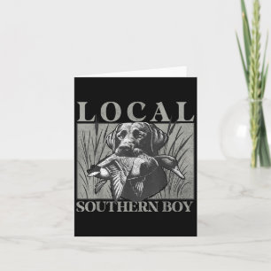 Carte Garçon du Sud Local Chasse au Canard Lab Noir Exté