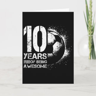 Carte Garçon Fille Footballeur 10 Ans Footll 10 Ans