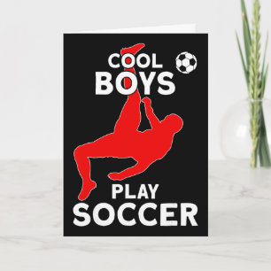 Carte Garçons cools jouent au football