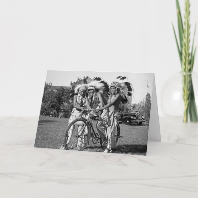 Carte Garçons de Natif américain, les années 1930 (Devant)