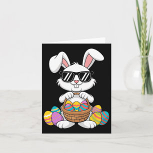 Carte Garçons de Pâques Filles Enfants Jeune Lapin Lapin