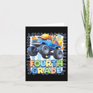 Carte Garçons de quatrième année Monster Truck Enseignan