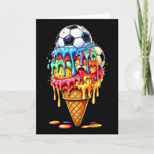 Carte Garçons Filles Soccer Drip Crème Glacée Drip Avec 