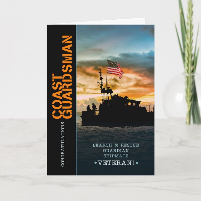 Carte Garde côtière militaire de retraite Seaman (Devant)