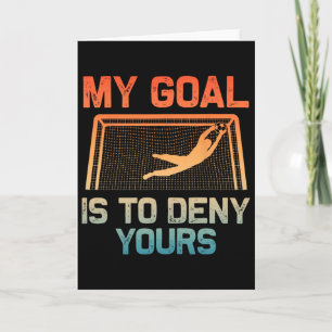 Carte Garde de but de football Art pour hommes femmes ga