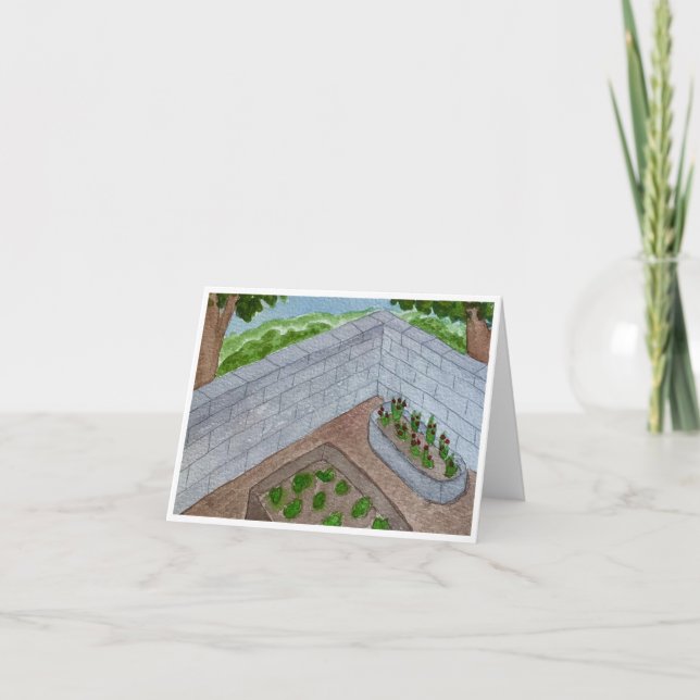 Carte Garden Corner Greeting Card (Devant)