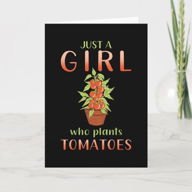 Carte Gardener Gardener Tomato Plantes Dire Cadeau (Devant)